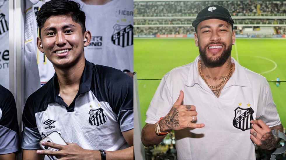 Miguelito jugó Sudamericana con Neymar en la tribuna