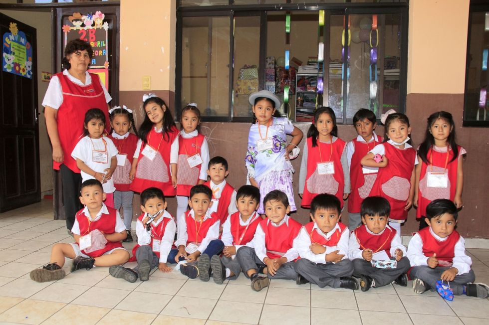 Segundo B con la profesora Ana María