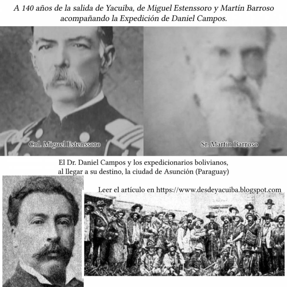 A 140 años de la expedición de Daniel  Campos y los “Voluntarios del Chaco”