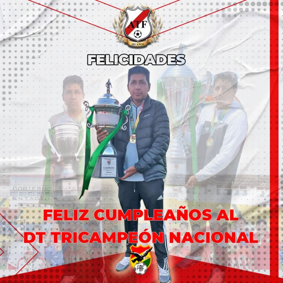 ATF felicita al entrenador tarijeño más ganador de los últimos años 