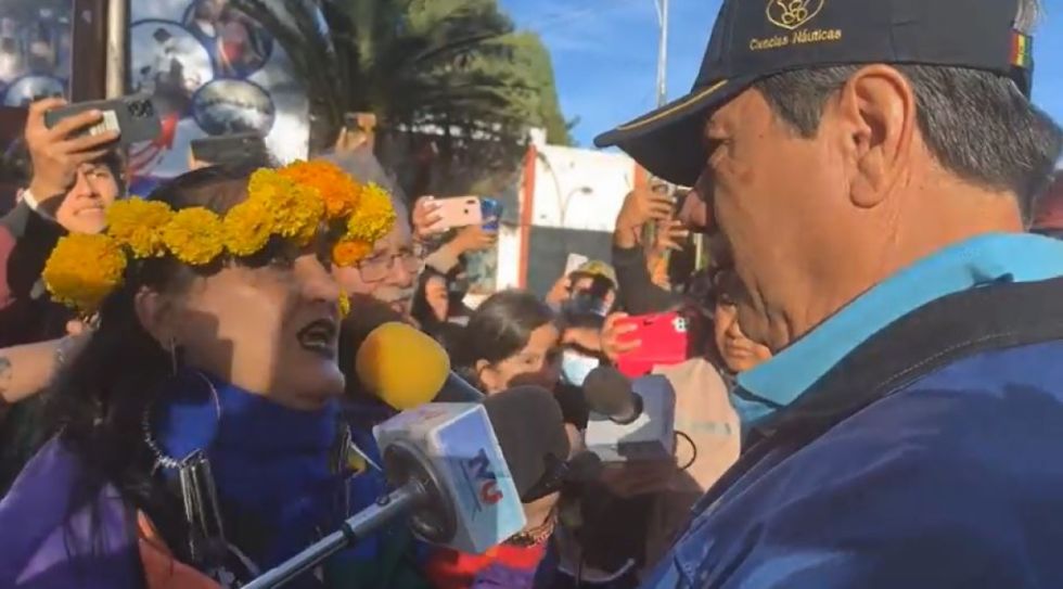 Galindo increpa a rector de la UAJMS en demanda del comedor universitario (Video)