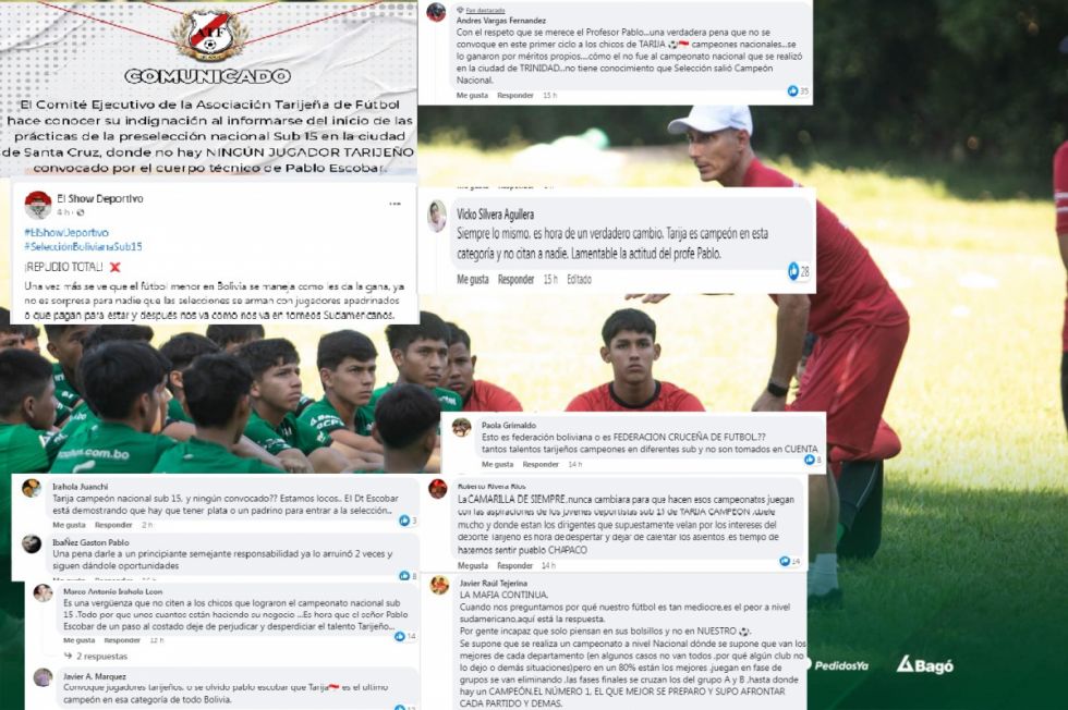 Indignación total en Tarija por la no presencia de los campeones Sub-15 en la selección boliviana 