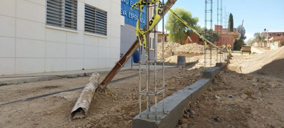 Realizan el cierre perimetral de la U.E Nueva Esperanza 