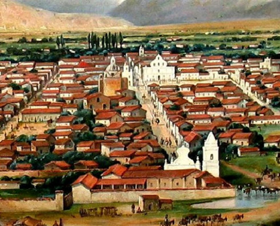 Pintura al óleo Salta, 1854