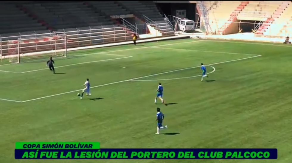 La dura lesión que sufrió un jugador durante un partido por Copa Simón Bolívar (Video)