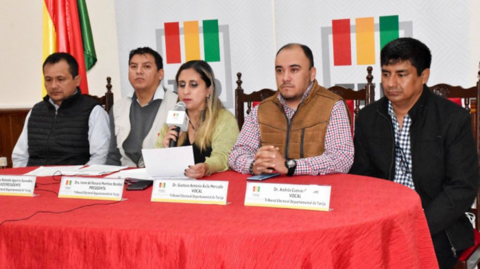 El TED Tarija convoca a elecciones de consejeros de Cosaalt RL para el 13 de agosto