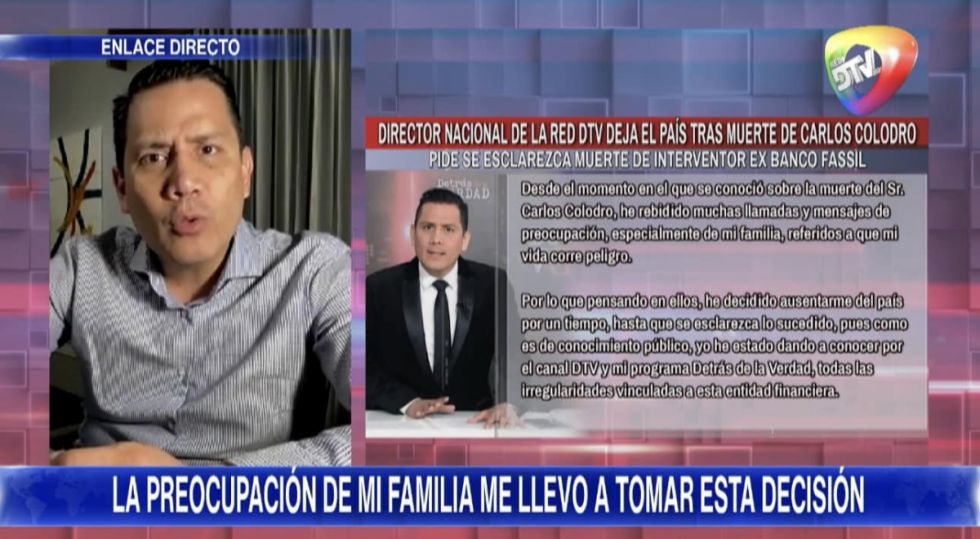 Junior Arias: “No salí del país por temor, lo hice por pedido de mi familia"