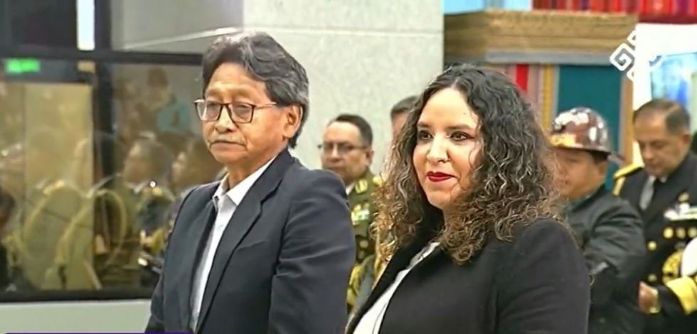 Presidente Arce posesiona a nuevos ministros de Salud y Minería