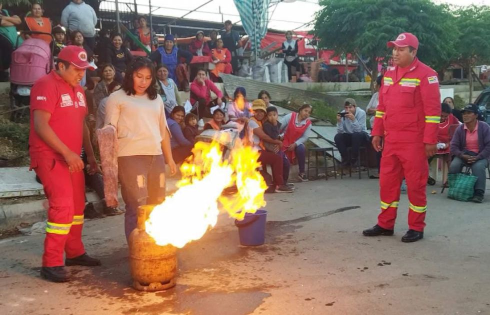Comunidades aledañas a la Reserva de Sama son capacitadas contra incendios 