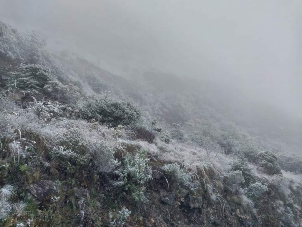 El frío acecha al valle central de Tarija, la helada se acentuó en la cumbre de Tariquía