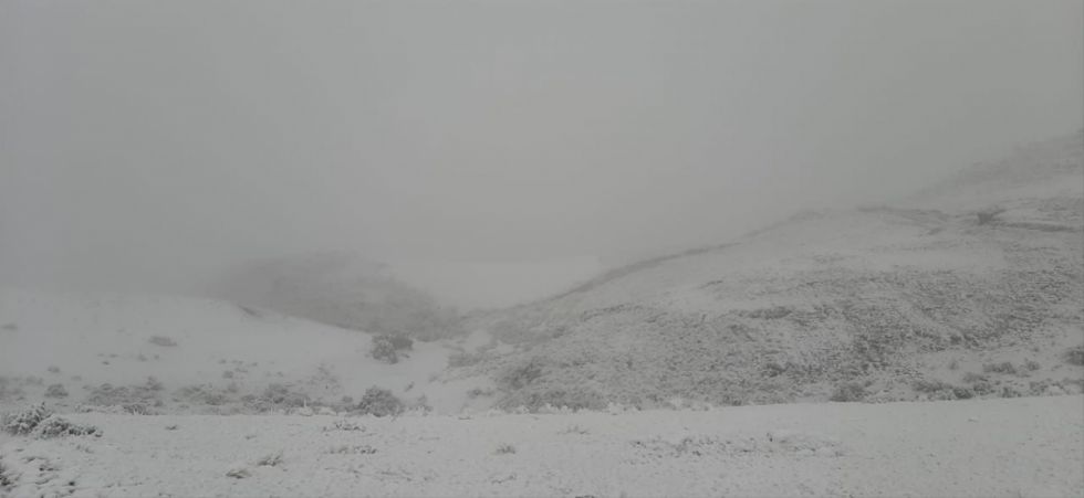 (Fotos) Un manto blanco cubre al distrito de Puca Pampa en Culpina, generando un descenso brusco de temperaturas