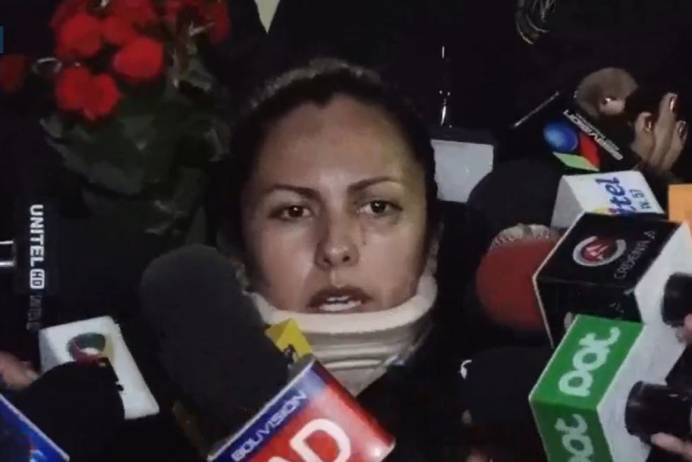 La asambleísta cruceña agredida recibe alta médica