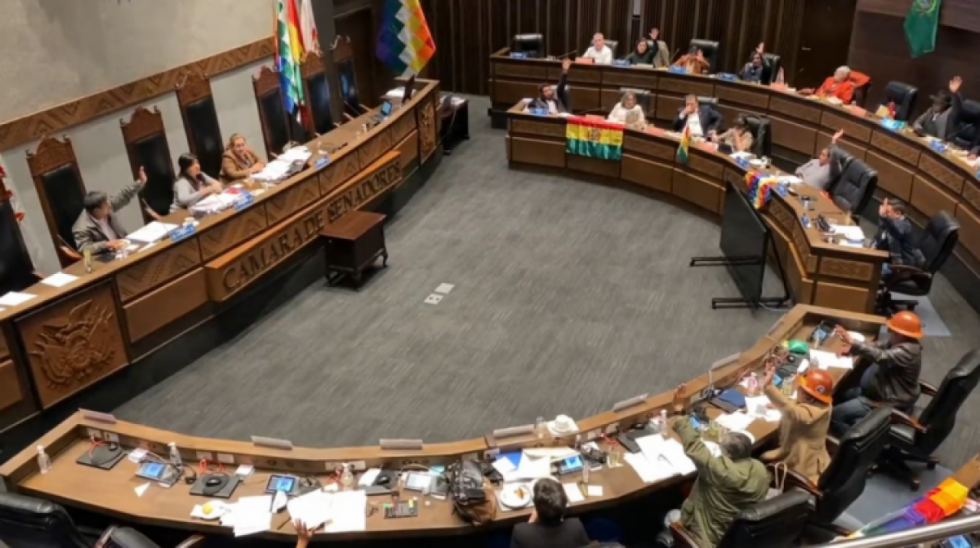 Senadores incrementaron sus salarios en una sesión reservada 