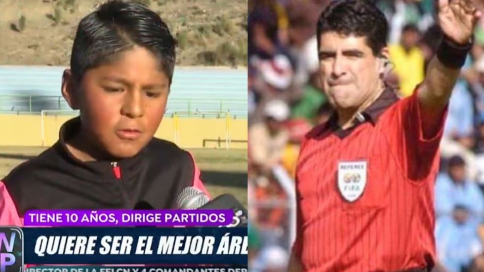 Tiene 10 años y dirigió en categorías mayores:  Erick, el niño que sueña con ser Marcelo Ortubé (Video)