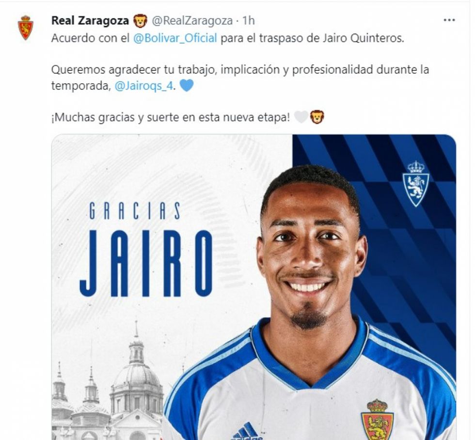 Jairo Quinteros retorna a Bolívar