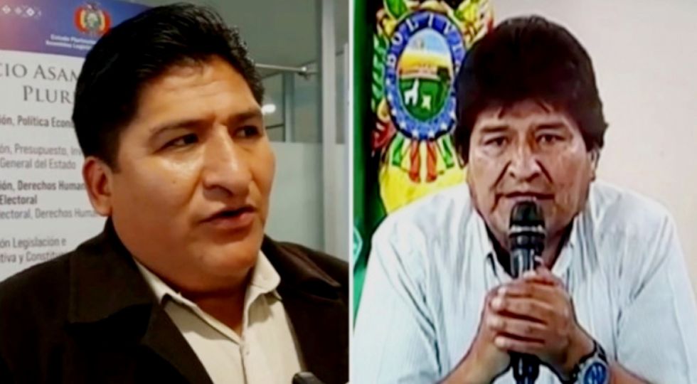 Jefe de bancada del MAS revela que Evo instruyó a la COB y al Pacto que pidan su renuncia en 2019