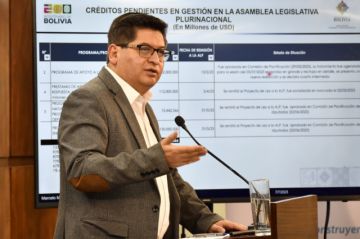 Endeudamiento externo por mes llega a $us 58,4 millones, están pendientes de aprobación créditos por $us 327 millones