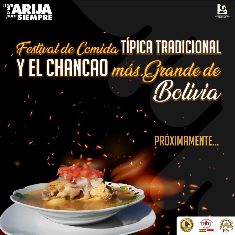 Invitan al festival de comida típica de Tarija y el chancao más grande de Bolivia