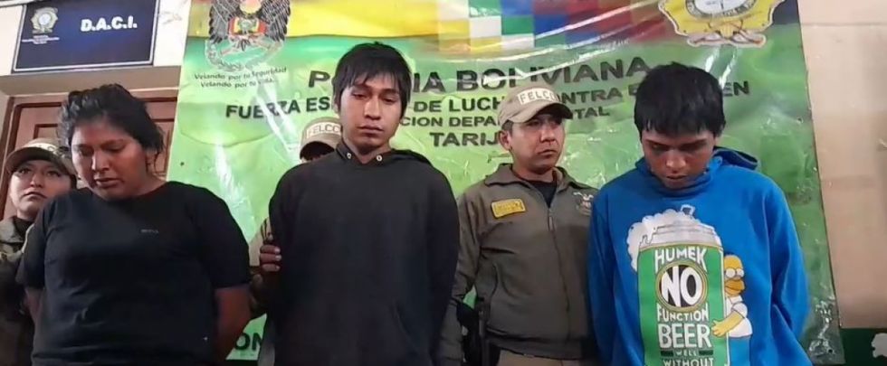  Capturan a cuatro delincuentes que robaron en una casa de Tarija