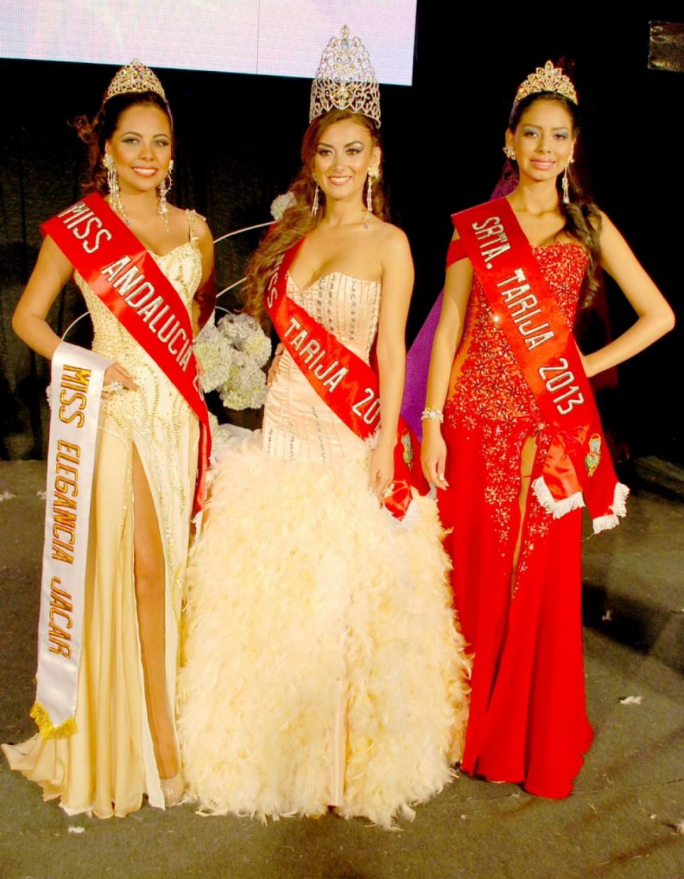 El podio del Miss Tarija 2013