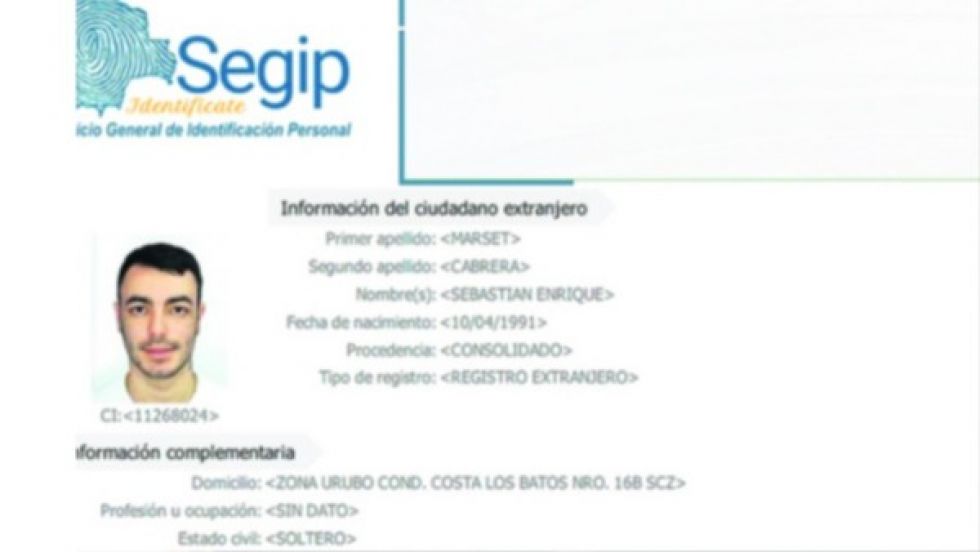 Funcionarios del Segip ayudaron a que capo del narco no registre sus huellas en el biométrico