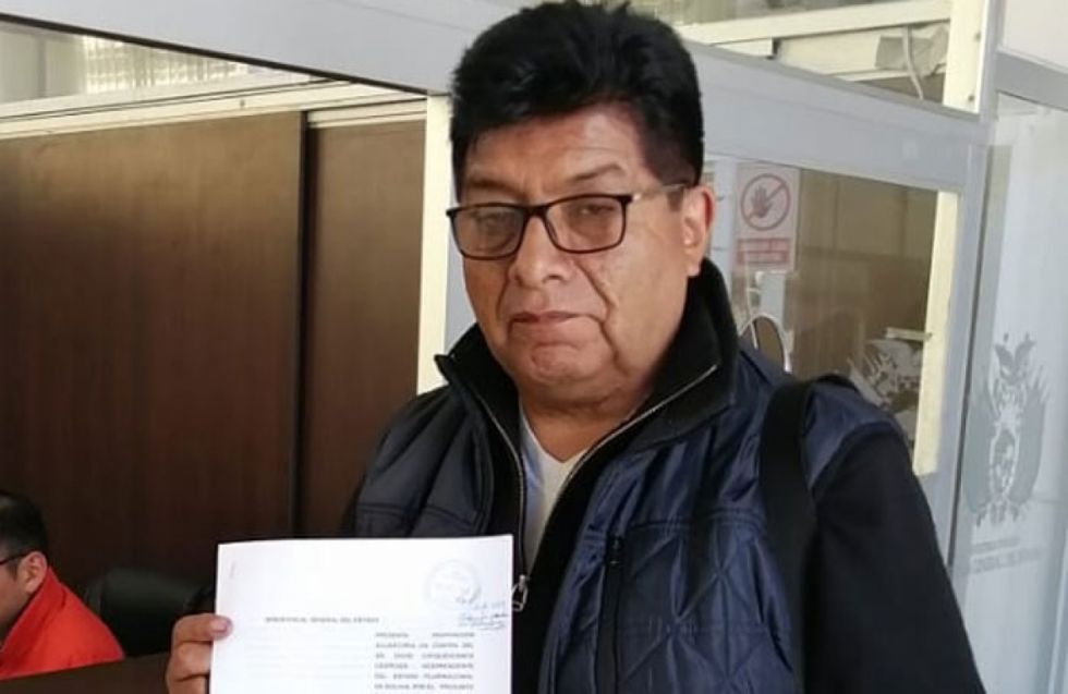 ‘Evista’ formaliza acusación contra Choquehuanca