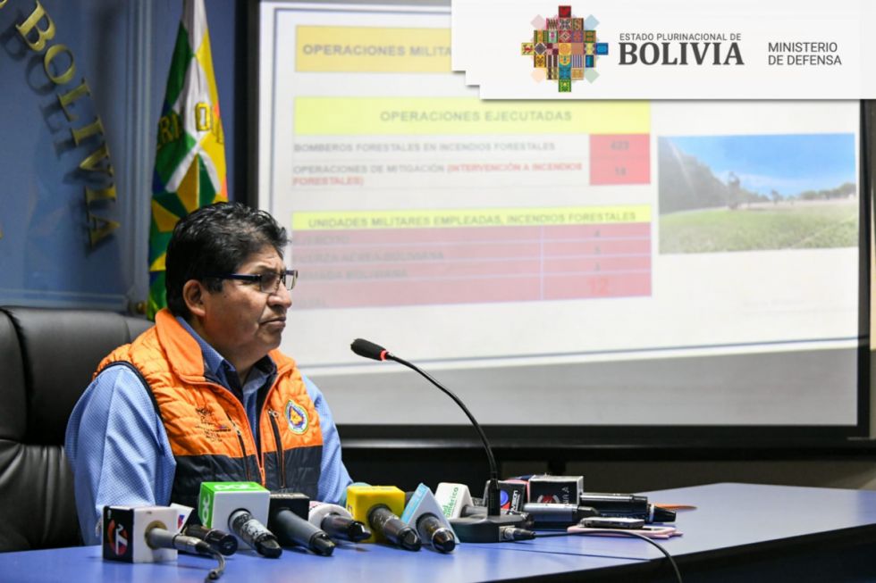 Bolivia registra 1.103 focos de calor