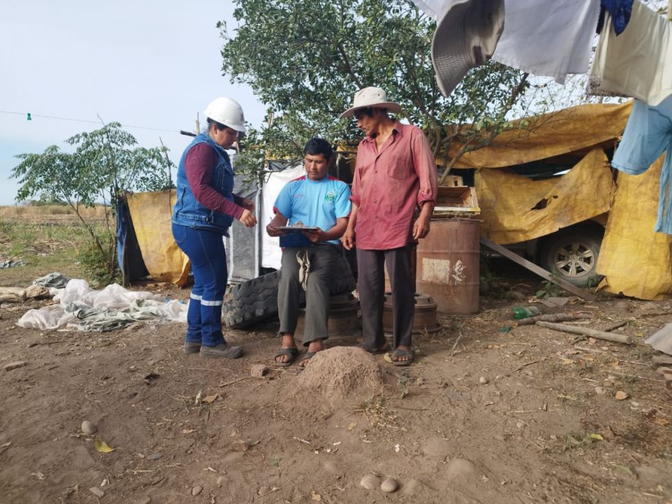 Corroboran precariedad en campamentos de zafreros de Bermejo 