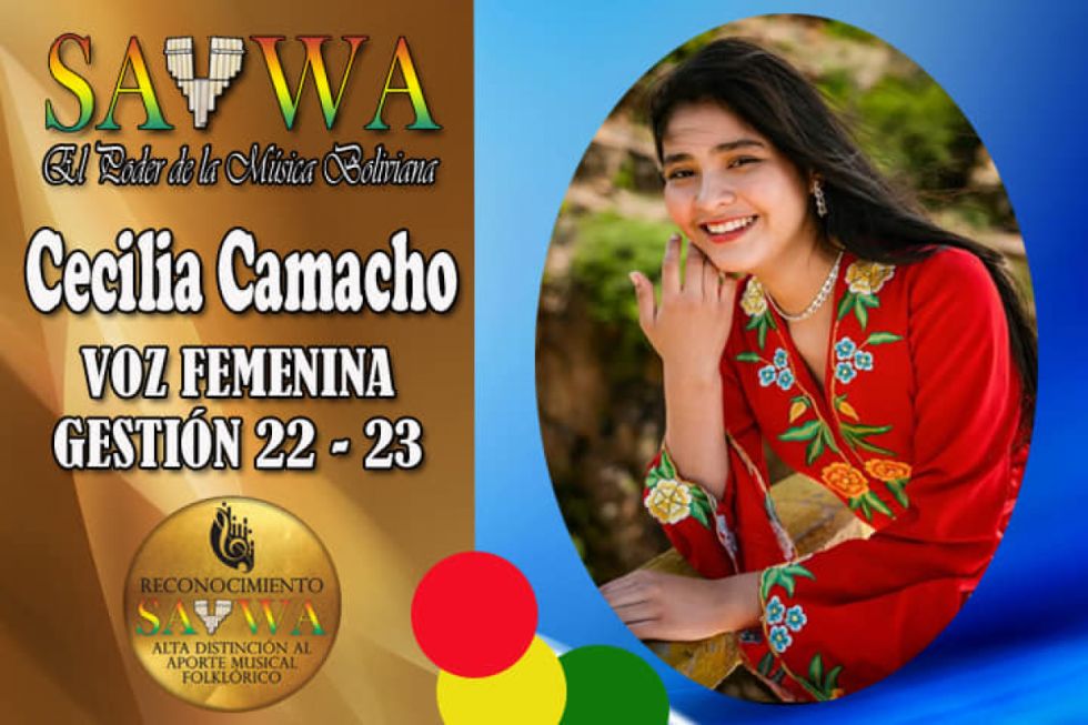 La tarijeña Cecilia Camacho está nominada a la voz femenina destacada de la gestión 2022-2023