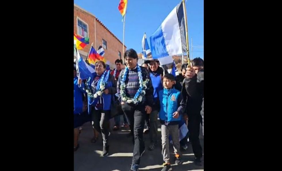Evo llega a Yunchará