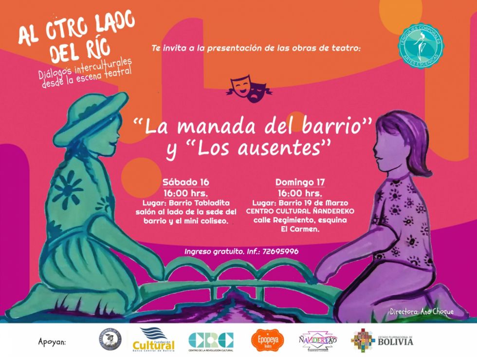 Vecinos de Tabladita y 19 de marzo se encontrarán a través del teatro
