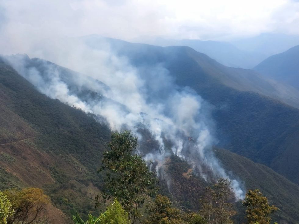 Desde hace 7 días arde el Parque Nacional de Cotapata, comunarios piden auxilio al Gobierno