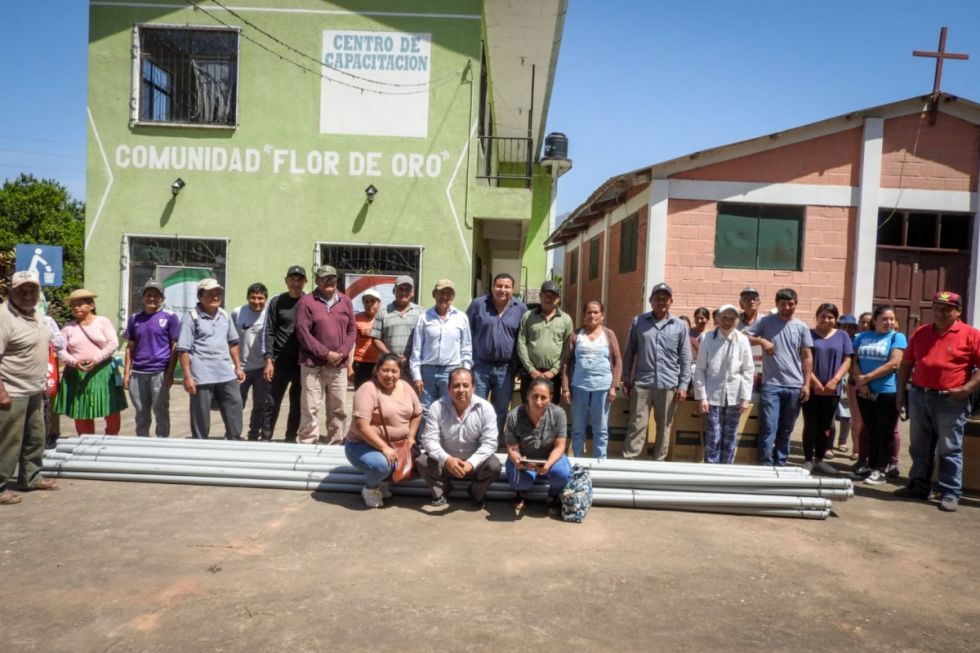 Gobernación a través del Prosol favorece a 52 familias de la comunidad de Flor de Oro de Bermejo
