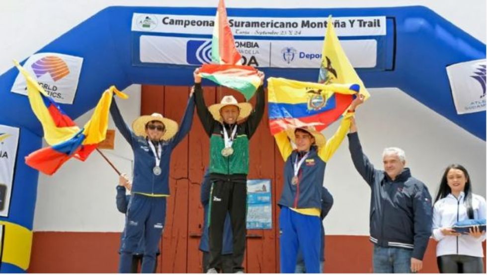 El potosino Brayan Choque se corona campeón Sudamericano de Trail y Montaña en Colombia