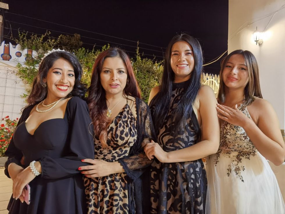 Natalia Eugenio, Mariela Landivar, Jazmin Portal y Alinda Acosta