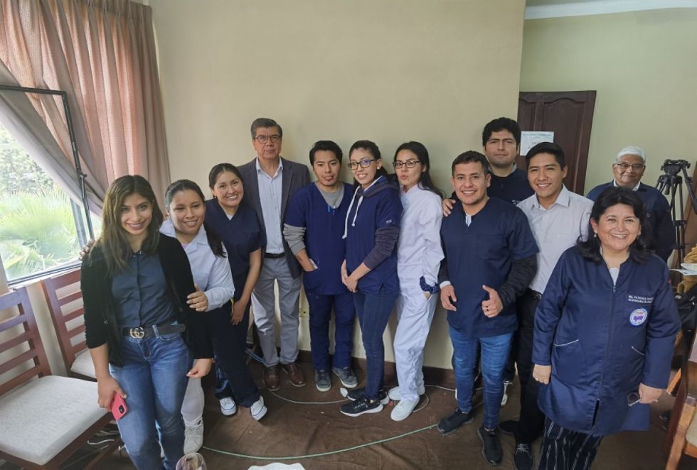 El equipo de practicantes del CEANID. 
