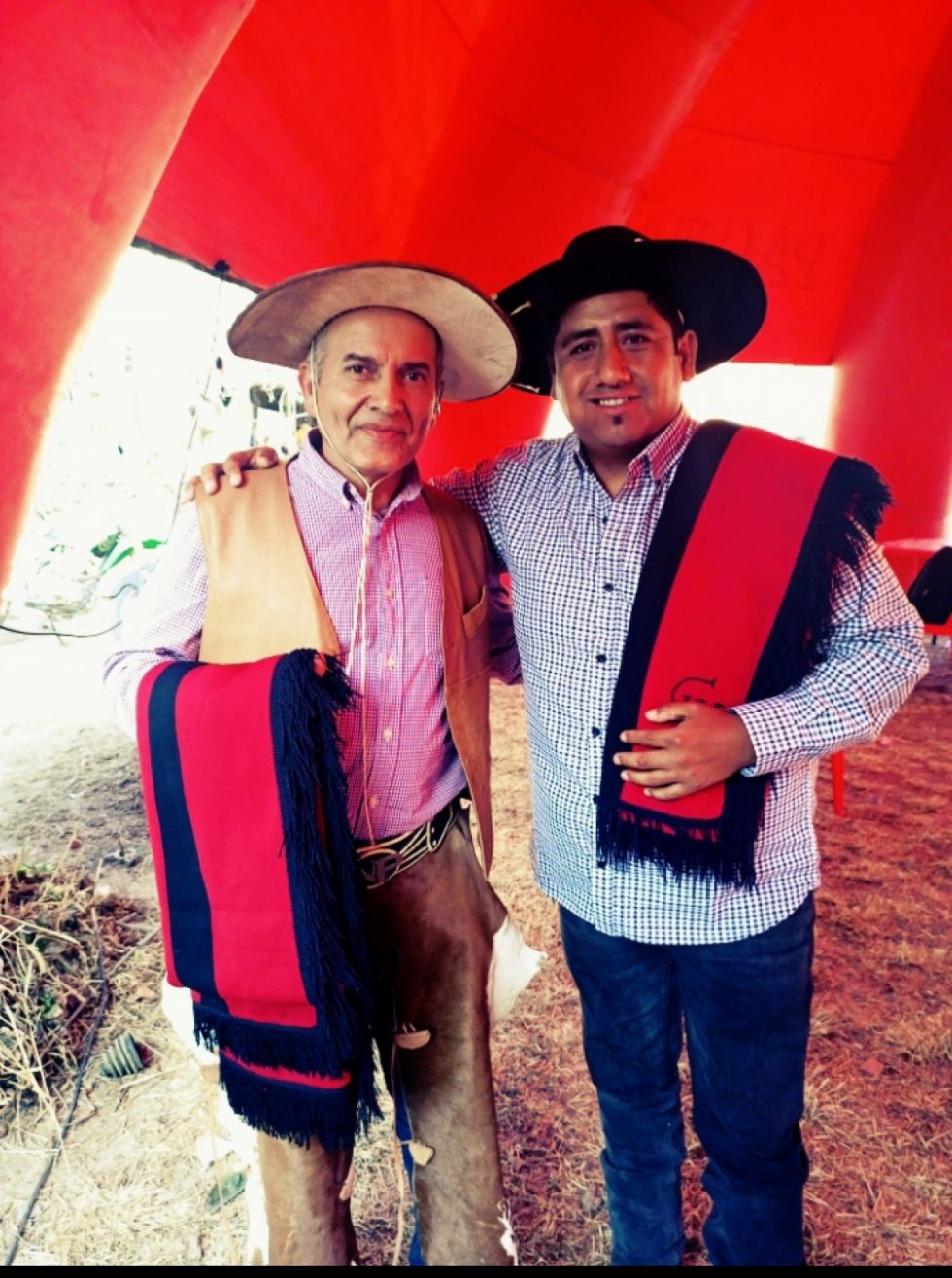 Con el Negro Palma. 