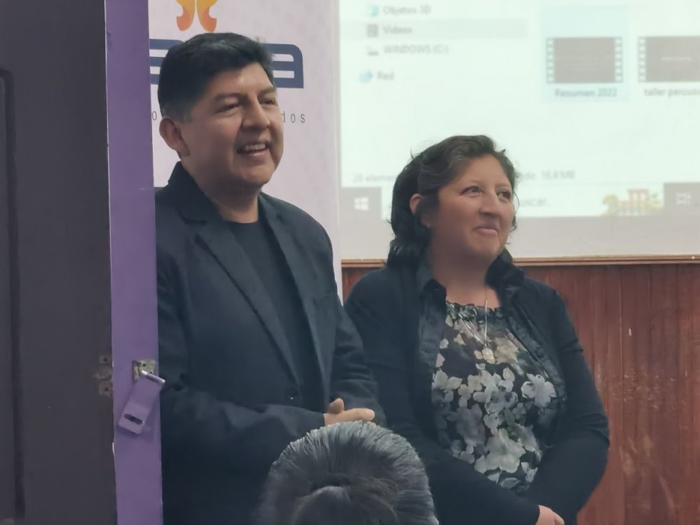 Victoria Guerrero y David Aruquipa. 