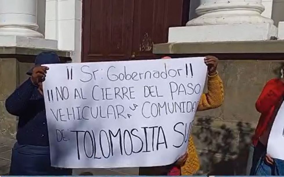 Comunarios de Tolomosita anuncian bloqueos a la Exposur 