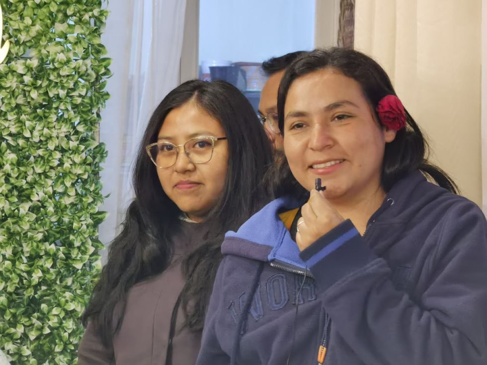 Marcela Guerrero y Gelmy Salinas