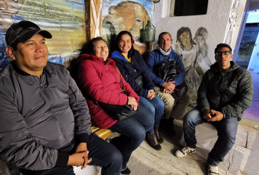 Ronald Mendoza, Victoria Guerrero, Marcela Guerrero, Fabio Cruz y Edwin Arana