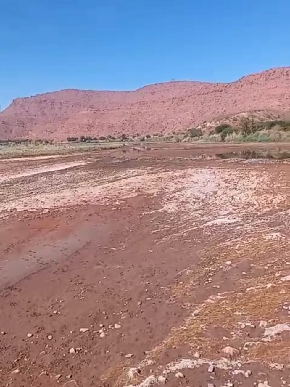 Se desvaneció el caudal de agua 