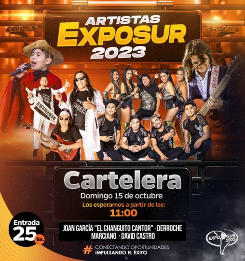 Expo Sur: David Castro y Marciano destacan en la cartelera para este domingo