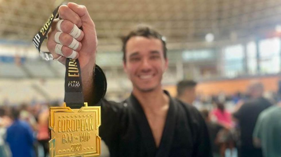 El cochabambino Diego Rojas gana el oro del jiu jitsu en Europa