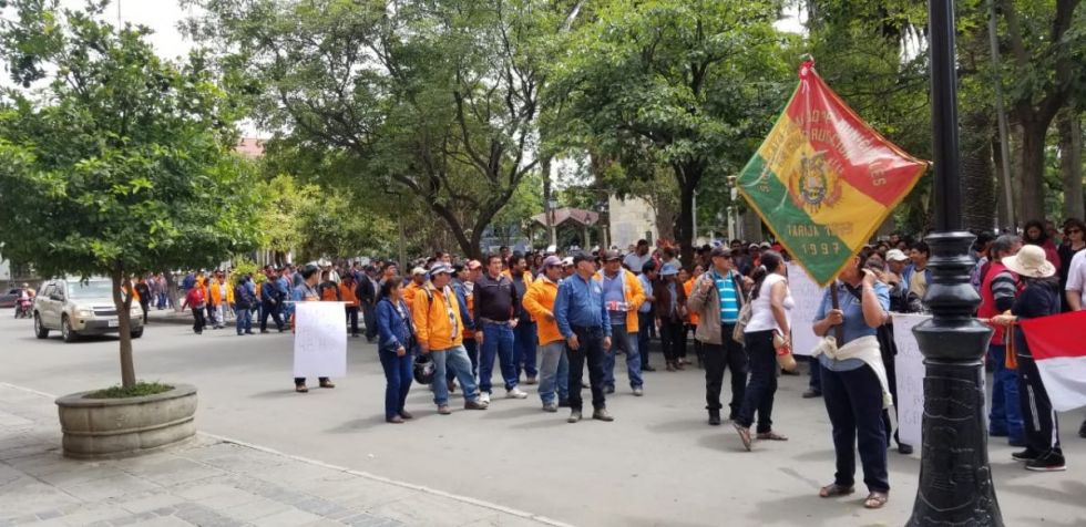Tarija: Trabajadores justifican ley para un bono municipal de Bs 2.850