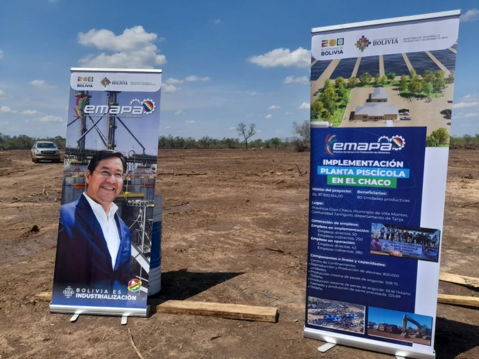Inicia la construcción de 63 piscinas para producción de peces en Villa Montes 