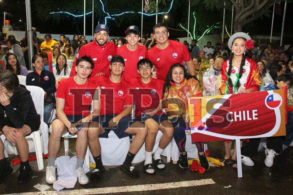 Los raquetbolistas de la Selección Chilena 