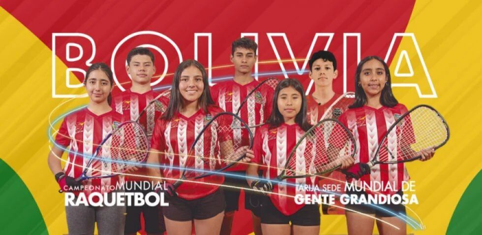 Resultados, fixture y horarios: Así les está yendo a los tarijeños hasta ahora en el Mundial de Ráquetbol