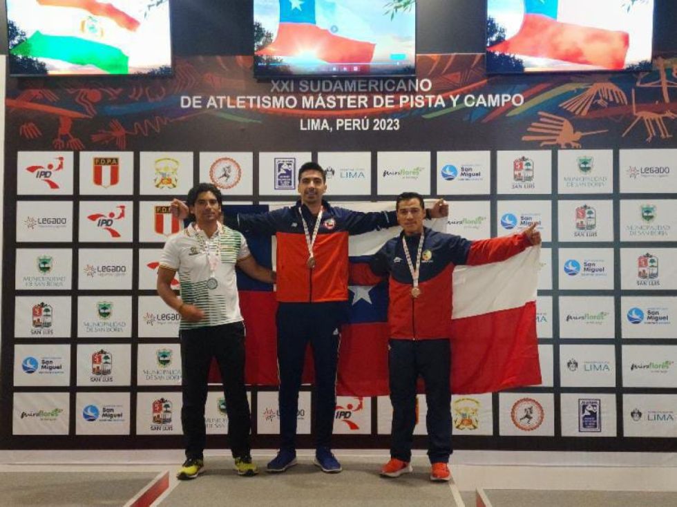 Atleta boliviano destaca en el Sudamericano de Atletismo Máster en Lima Perú 