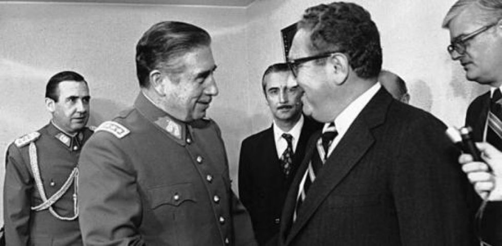 Con el golpista Pinochet